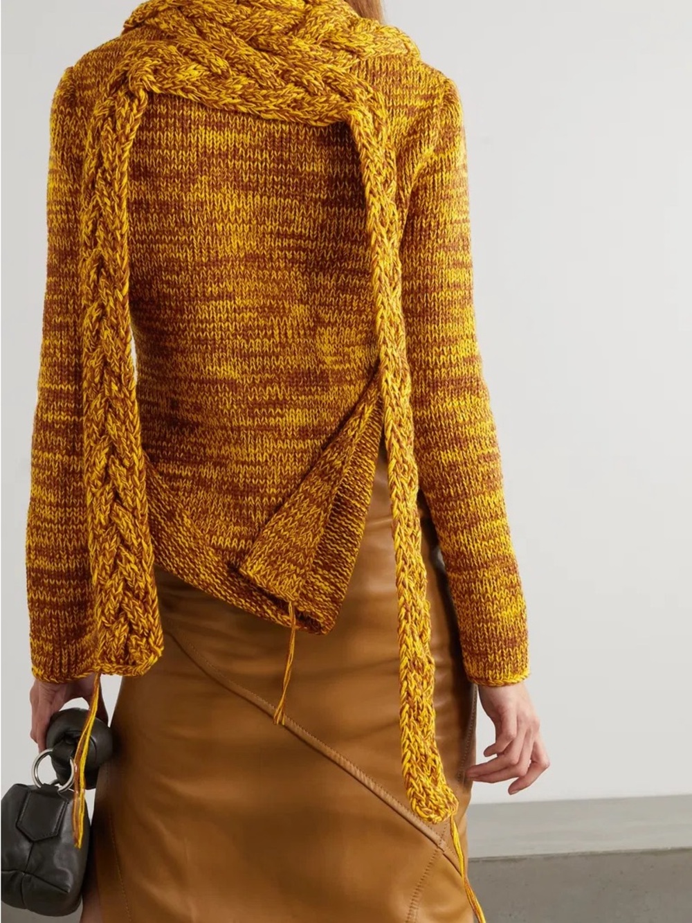 🔥 A.W.A.K.E Mode Multi Braid Asymmetrical Sweater BNWT